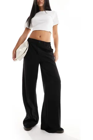 Pieces® Tailored wide leg trousers in