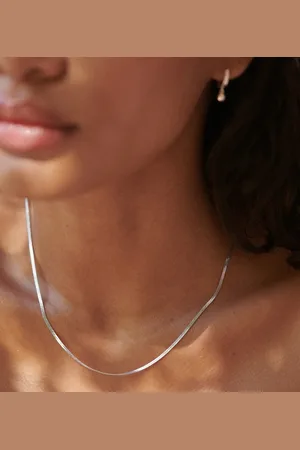 Daisy London Snake chain necklace in sterling
