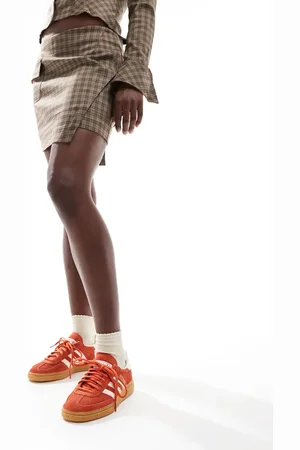 adidas Handball Spezial gum sole trainers in red and white