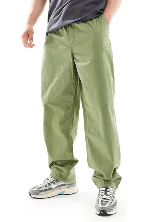 Vans Range baggy elastic waist trousers in olive