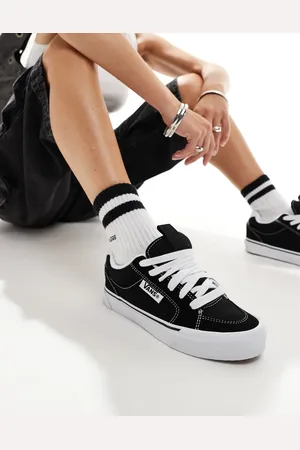 Vans Chukka push chunky trainers in and white