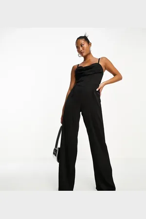 Jaded Rose Satin corset jumpsuit in