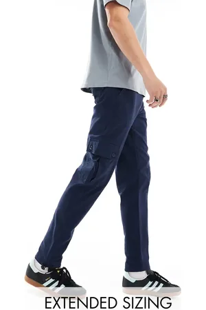ASOS Tapered cargo trouser in navy