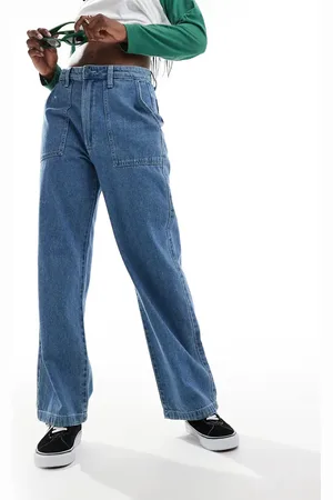 Vans Union relaxed denim carpenter trousers in washed