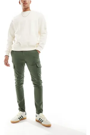 ASOS Skinny cargo trousers in khaki