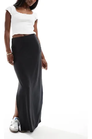 VERO MODA Aware jersey maxi skirt with side split in