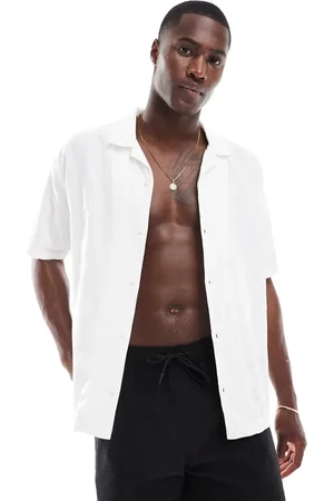 Bershka Tonal check textured shirt in