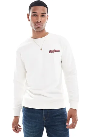 Lee Script logo sweatshirt in ecru