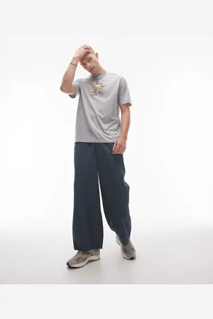 Topman Wide leg trousers in mid