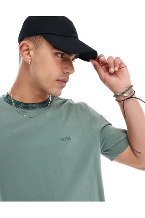 HUGO BOSS T-shirt in with camo neck rib
