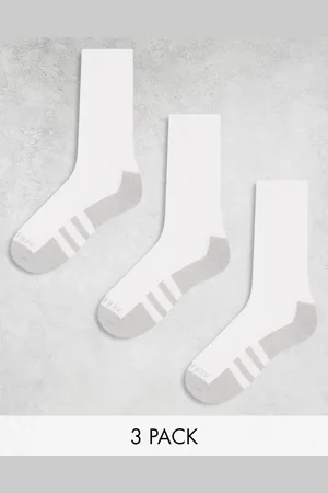 adidas Adidas Running 3 pack crew socks in