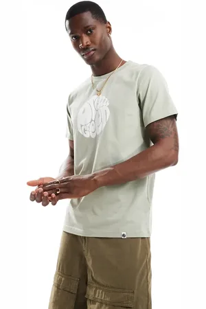 Pretty Green Logo graphic t-shirt in sage
