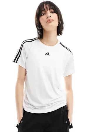 adidas Adidas Training Essentials 3 stripe t-shirt in