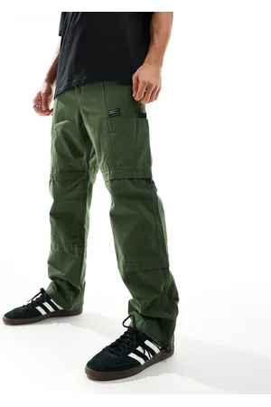 ASOS Panelled leg cargo trouser with patch in khaki