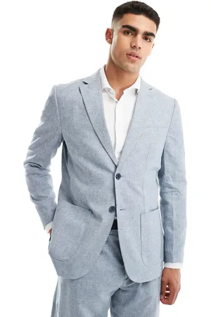 SELECTED Linen mix suit jacket in