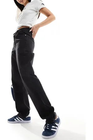 Dr Denim Arch regular fit mid waist straight leg jeans in used wash
