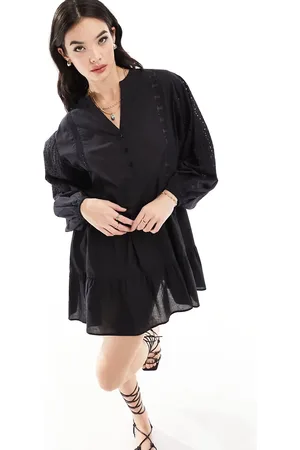 Iisla & Bird Volume broiderie mini beach summer dress in