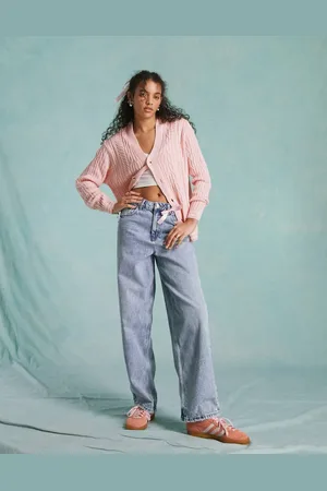 Miss Selfridge Baggy jean in acid wash