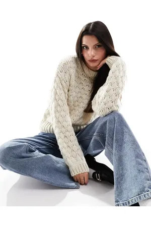 Y.A.S Y.A.S textured jumper in cream