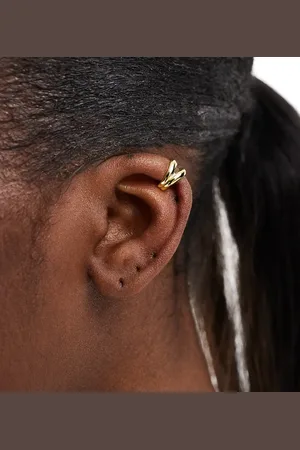 Kingsley Ryan Double band ear cuff in plated