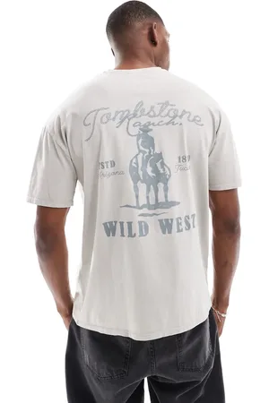 New Look Wild west t-shirt in stone