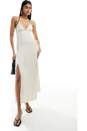& OTHER STORIES Strappy maxi dress with low back in with black