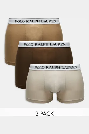 Ralph Lauren 3 pack trunks with logo waistband in