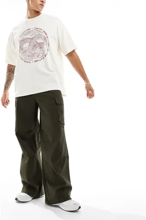 ASOS Super baggy cargo trouser in khaki