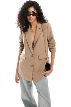 SELECTED Femme relaxed fit blazer in beige