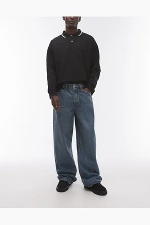 Topman Baggy jeans in vintage dark wash