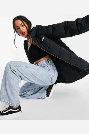 Vans Foundry long puffer jacket in