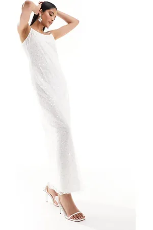Y.A.S Y.A.S Bridal embellished sequin maxi cami dress in
