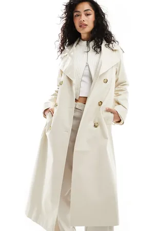 & OTHER STORIES Relaxed belted trench coat in beige