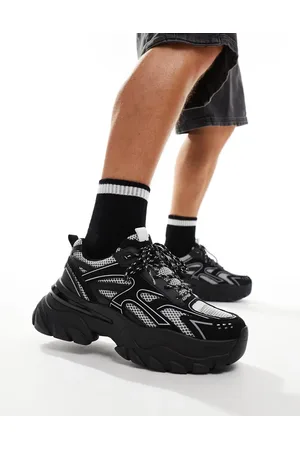 ASOS Chunky trainers in and white mix
