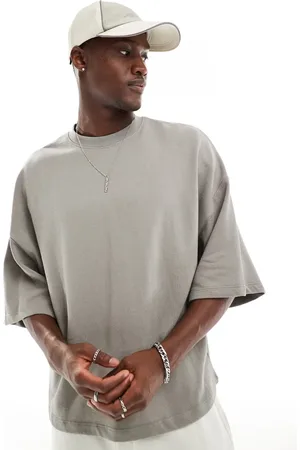 Bershka Oversized crop t-shirt in