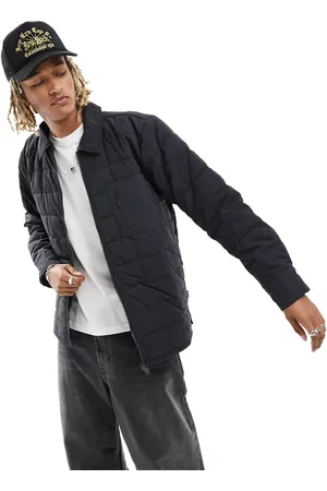 Rains Giron quilted ripstop overshirt in