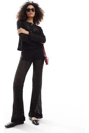 Object Open knit flared trouser co-ord in