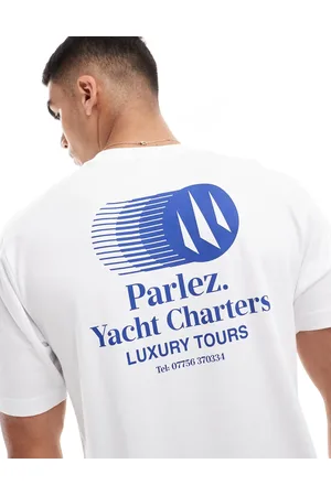 Parlez Charter logo back print t-shirt in