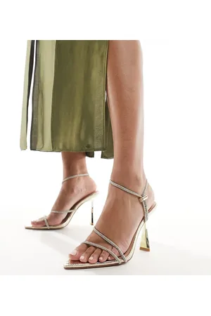 Simmi London Simmi London Wide Fit Adia embellished heeled sandals in