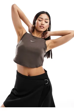 Nike Essential ribbed cropped tank top in baroque