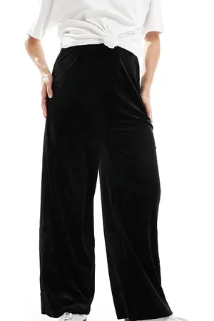 Mama;licious Mamalicious maternity velvet loose fit trouser in