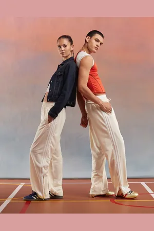 adidas Firebird track pants in off