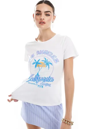 Noisy May T-shirt with LA print in