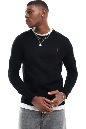 Ralph Lauren Icon logo heavyweight cotton knit jumper in