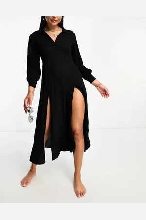 Iisla & Bird Maxi shirt beach summer dress with splits in