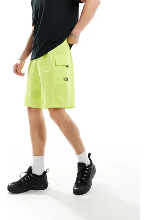 The North Face Logo pocket shorts in lime