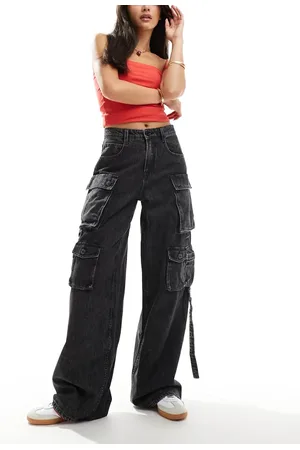 Miss Sixty Wide leg cargo jeans in