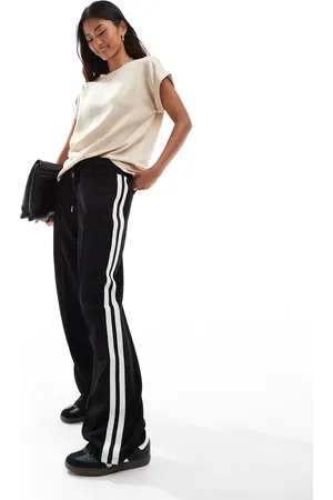 VILA Satin front t-shirt with turn up sleeve in sand