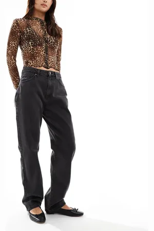 Cotton On Cotton On original straight leg loose fit jeans in graphite black