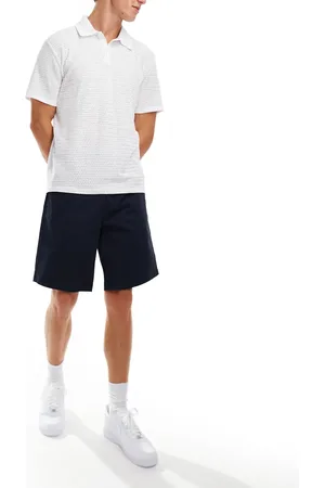 Threadbare Pleated longer length shorts in